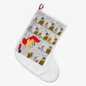 Hast du es geschafft? großer weihnachtsstrumpf (Vorderansicht (hängend))