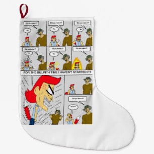 Hast du es geschafft? großer weihnachtsstrumpf