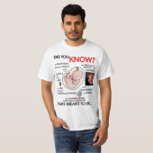 "Hast du es gewusst?" Pro-Life Information T - Shi T-Shirt (Vorne ganz)