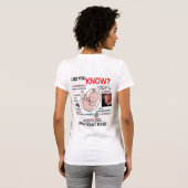 "Hast du es gewusst?" Pro-Life Information T - Shi T-Shirt (Schwarz voll)