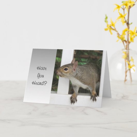 Hast du gehört? - Blankokarte Karte (Gelbe Blume)