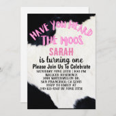 Hast du gehört, wie das Moos-Mädchen sich einen Ge Einladung (Vorne/Hinten)