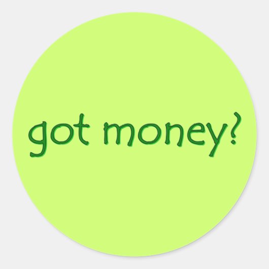 Hast du Geld? Sticker (Vorderseite)