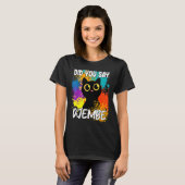 Hast du gesagt, Djembe Black Cat T-Shirt (Vorne ganz)