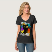 Hast du gesagt, Djembe Black Cat T-Shirt (Vorderseite Vollansicht)