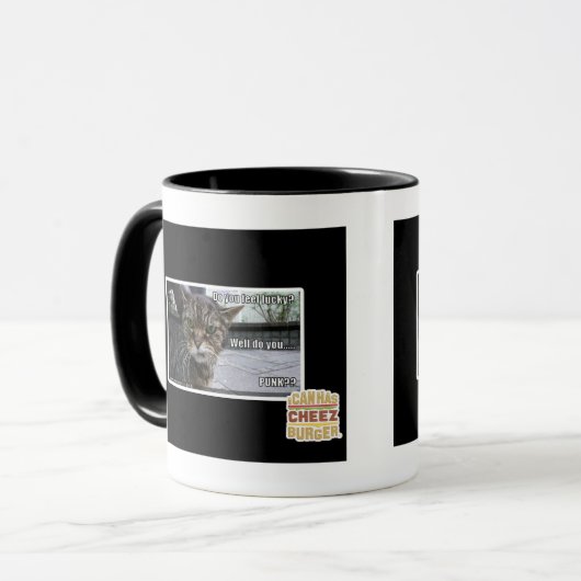 Hast du Glück? Tasse (Vorderseite Links)