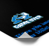 Hast du heute deine Toilette umarmt? Poster (Ecke)