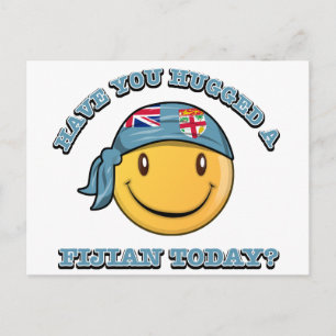 Hast du heute einen Fidschi umarmt? Postkarte