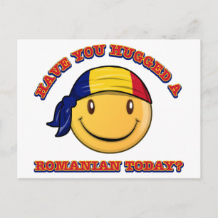 Hast du heute einen Rumänen umarmt? Postkarte