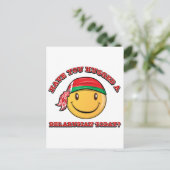 Hast du heute einen Weißrussen umarmt? Postkarte (Stehend Vorderseite)