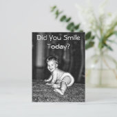 HAST DU HEUTE GERÄUMT? POSTKARTE (Stehend Vorderseite)