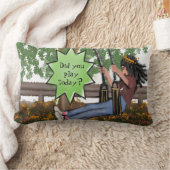 Hast du heute gespielt? Lumbar Throw Kissen (Decke)