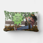 Hast du heute gespielt? Lumbar Throw Kissen (Vorderseite)