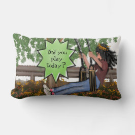 Hast du heute gespielt? Lumbar Throw Kissen