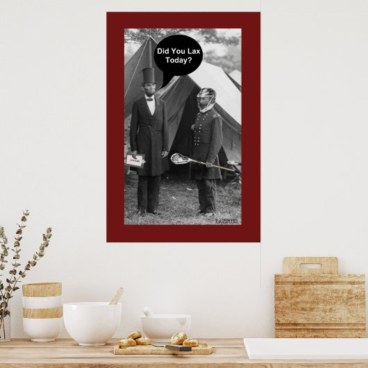 Hast du heute losgelassen? poster (Küche)