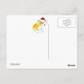 "Hast du 'Leckerei' gesagt?" Corgi Card Postkarte (Rückseite)