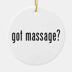 Hast du Massage? Keramik Ornament
