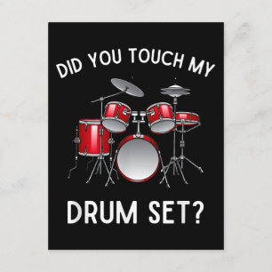 Hast du mein Drum-Set-Shirt Touch gehabt? Begleitkarte