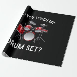 Hast du mein Drum-Set-Shirt Touch gehabt? Geschenkpapier