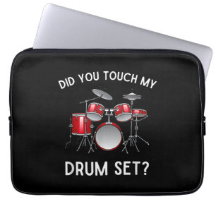 Hast du mein Drum-Set-Shirt Touch gehabt? Laptopschutzhülle