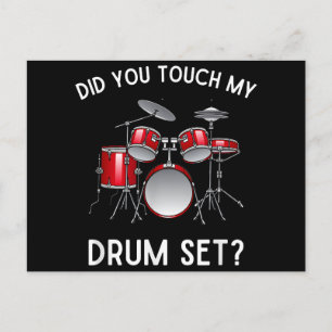 Hast du mein Drum-Set-Shirt Touch gehabt? Postkarte