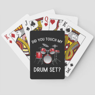 Hast du mein Drum-Set-Shirt Touch gehabt? Spielkarten