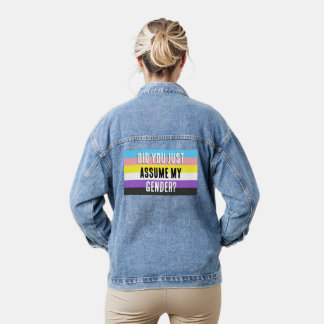 Hast du mein Geschlecht angenommen? Jeansjacke