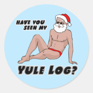 Hast du mein Weihnachten-Protokoll gesehen? Runder Aufkleber