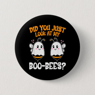 Hast du meine Boo-Bees lustig angeschaut Halloween Button