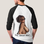 Hast du meine Freundin gesehen? 3d Hottie T-Shirt (Rückseite)