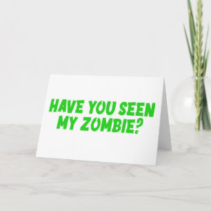Hast du meine Zombie gesehen? Karte