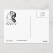 Hast du meinen dummen Bruder gesehen - eine begrab Postkarte (Rückseite)