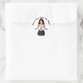 Hast du meinen Hund gesehen? Niedlich Manga Runder Aufkleber (Tasche)