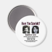 Hast du mich gesehen Katrice Lee Button? Magnet (Vorderseite/Rückseite)