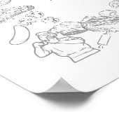 Hast du mir eine Pizza Gewollt? Wall Art Poster (Ecke)