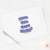 Hast du Ricky gesehen? Ovaler Aufkleber (Umschlag)