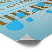 Hast du schon einmal das Künstlerische Regenplakat Poster (Ecke)