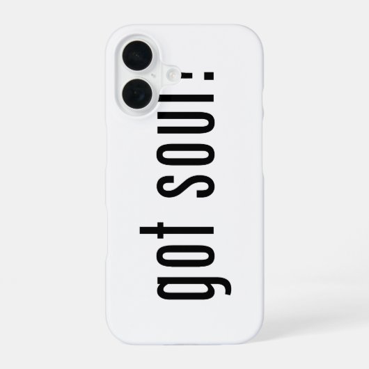 Hast du Seele? iPhone 16 Hülle (Rückseite)