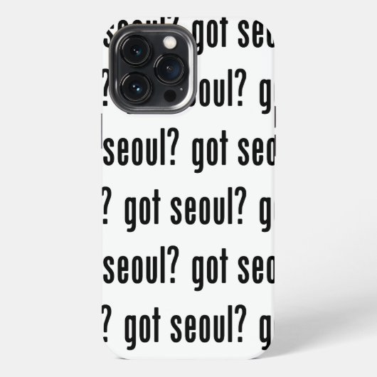 Hast du Seoul? iPhone Hülle (Rückseite)