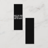 Hast du versucht, es immer wieder auszuschalten? treuekarte (Vorne/Hinten)