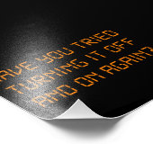 Hast du versucht, es wieder abzuschalten? fotodruck (Ecke)