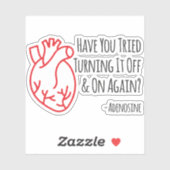 Hast du versucht, es wieder auszuschalten? aufkleber (Blatt)