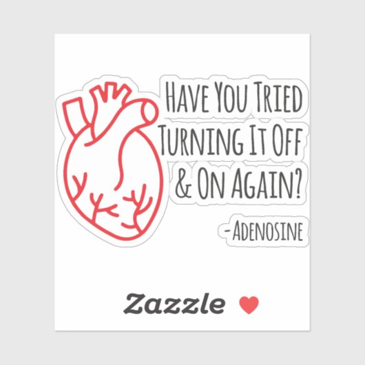 Hast du versucht, es wieder auszuschalten? aufkleber (Blatt)