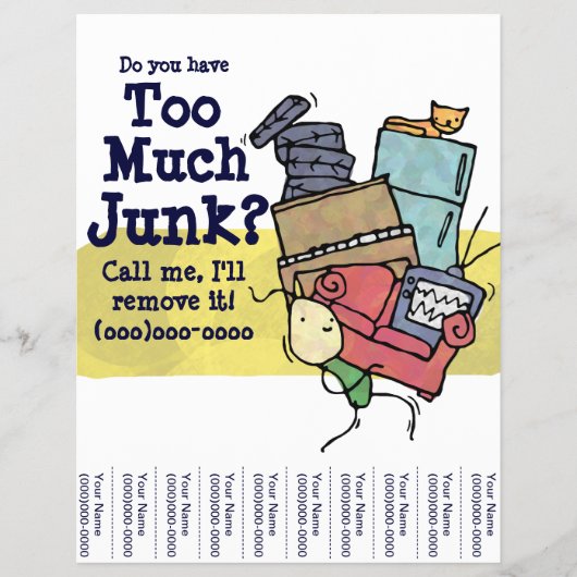 Hast du zu viel Junk? Flyer (Vorne)