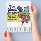 Hast du zu viel Junk? Flyer (Hand)