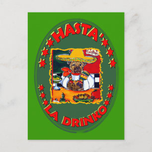HASTA EL DRINKO POSTKARTE