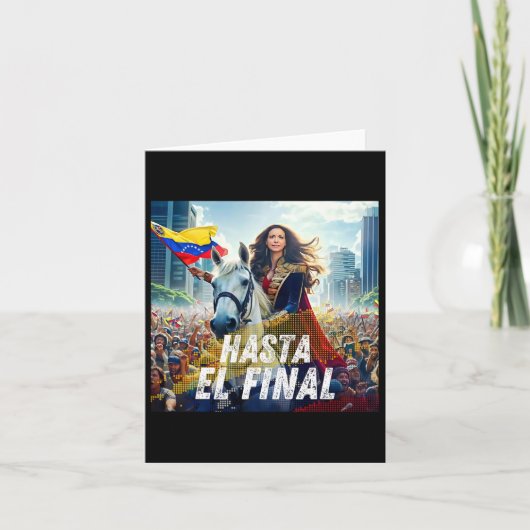 Hasta El Final Maria Corina Machado Karte (Vorderseite)