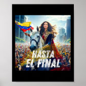 Hasta El Final Maria Corina Machado Poster (Vorne)