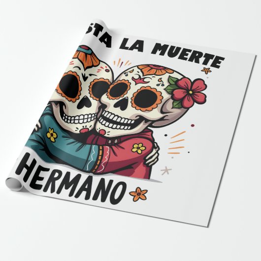 Hasta La Muerte Hermano Tag des Todes Geschenkpapier (Ungerollt)