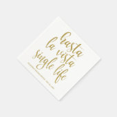 Hasta La Vista Single Life Junggeselinnen-Abschied Serviette (Ecke)